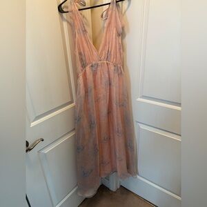 Elegant Blush Maxi Dress